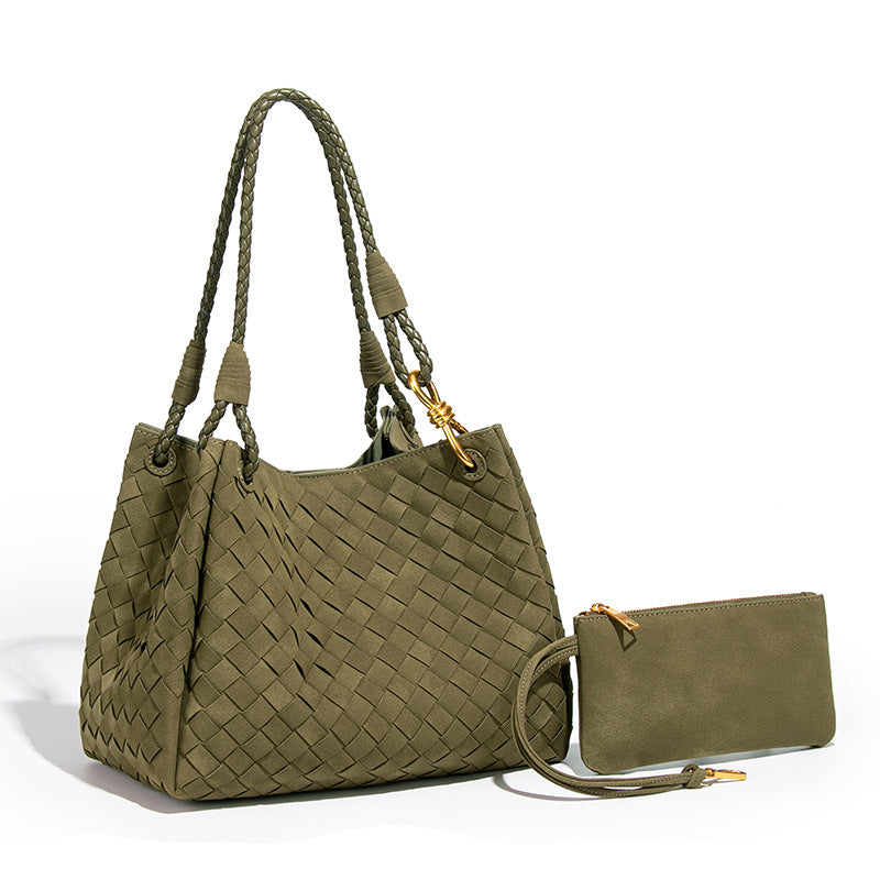 Women's Large Parachute High-grade Light Luxury Suede Bags