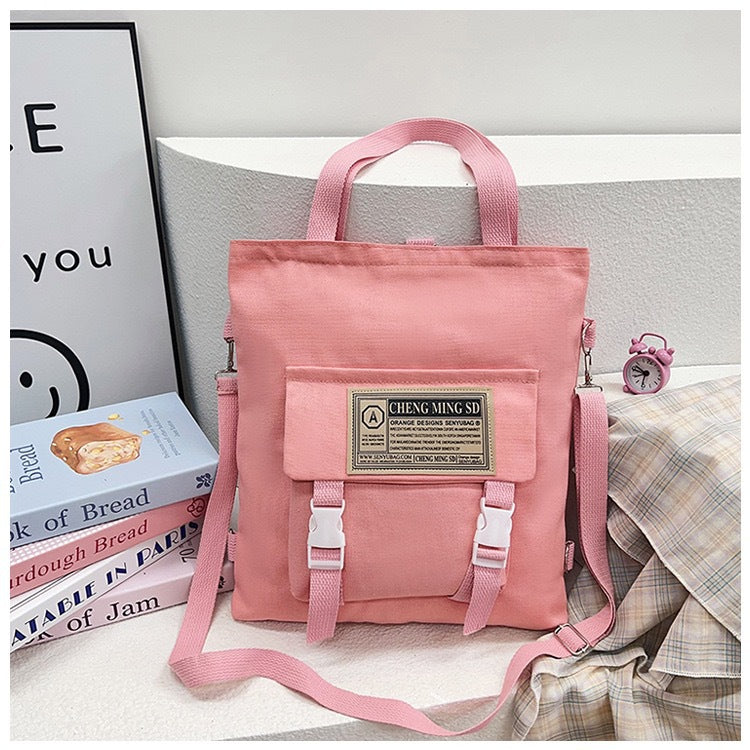Capacity Multipurpose Canvas Female Junior High Bags