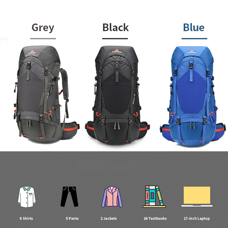 Durable Unisex Large Capacity Light Walking Mountaineering Backpacks