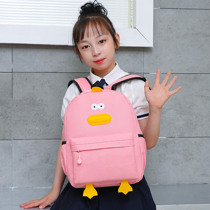 Children's Year-old Cute Cartoon Male Yellow Duck Backpacks