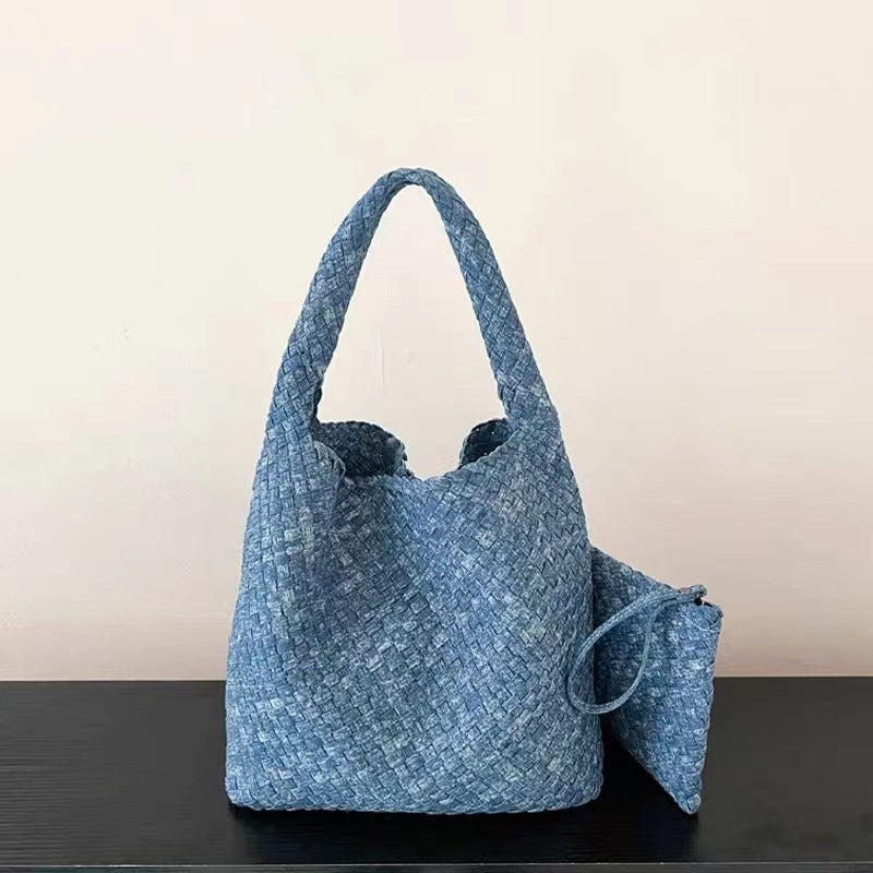Woven Large Capacity Totes One Underarm Bags