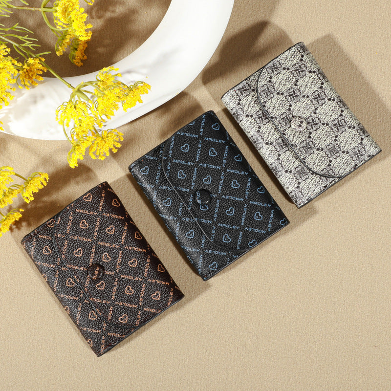 Women's Letter Love Pattern Cloth Clutch Ladies Wallets