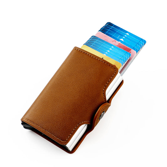 Multiple Slots Large Capacity Portable Aluminum Card Holder