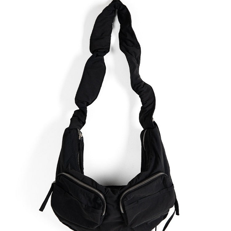 Korean Style Niche Drawstring Ruffle Cloud Handbags