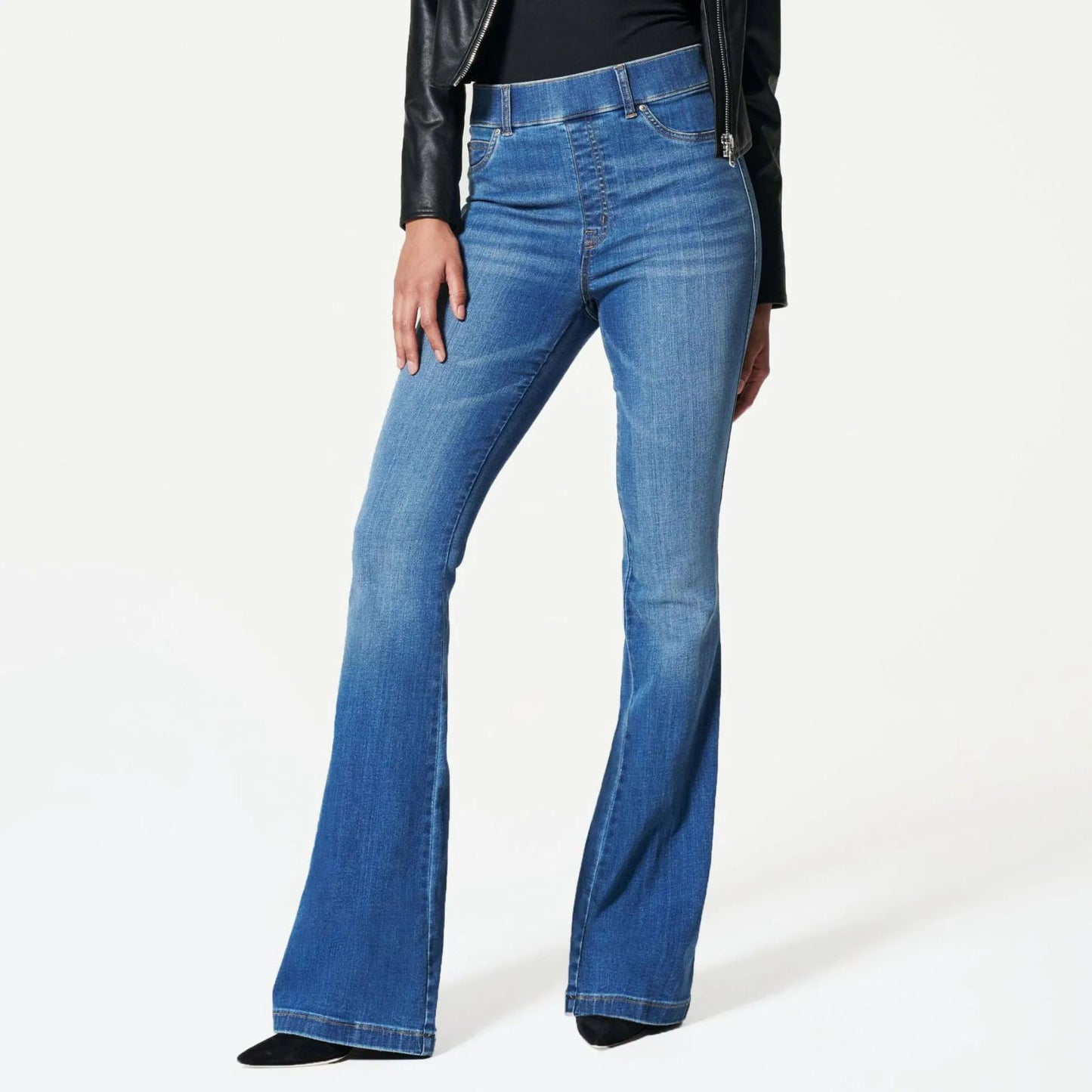 Women's Trendy Tight Stretch Flared Trousers Jeans