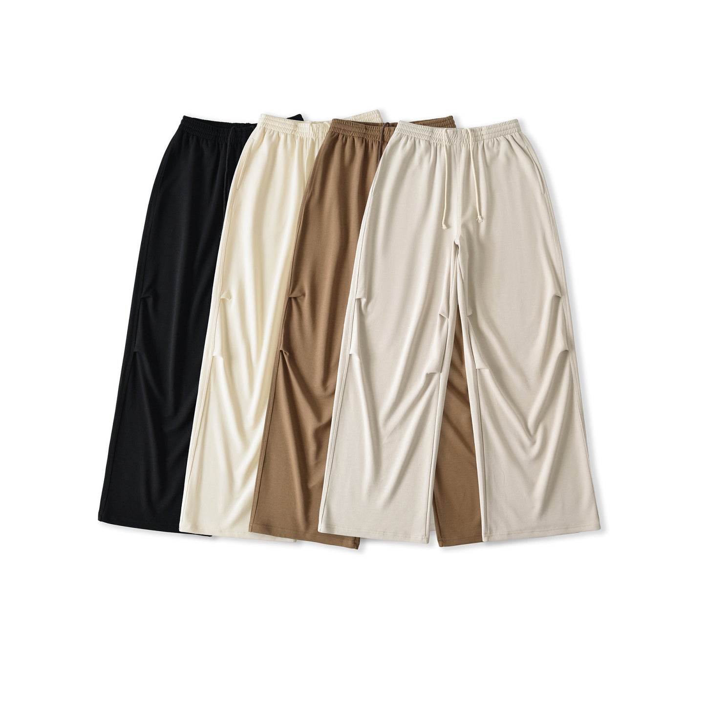 Women's Waist Wide Leg Autumn Elastic Waistband Pants