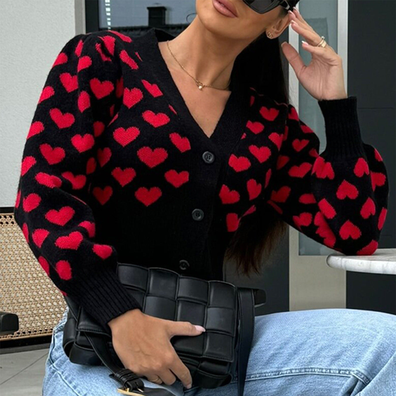 Women's Casual Small Love Valentine's Day Sweaters