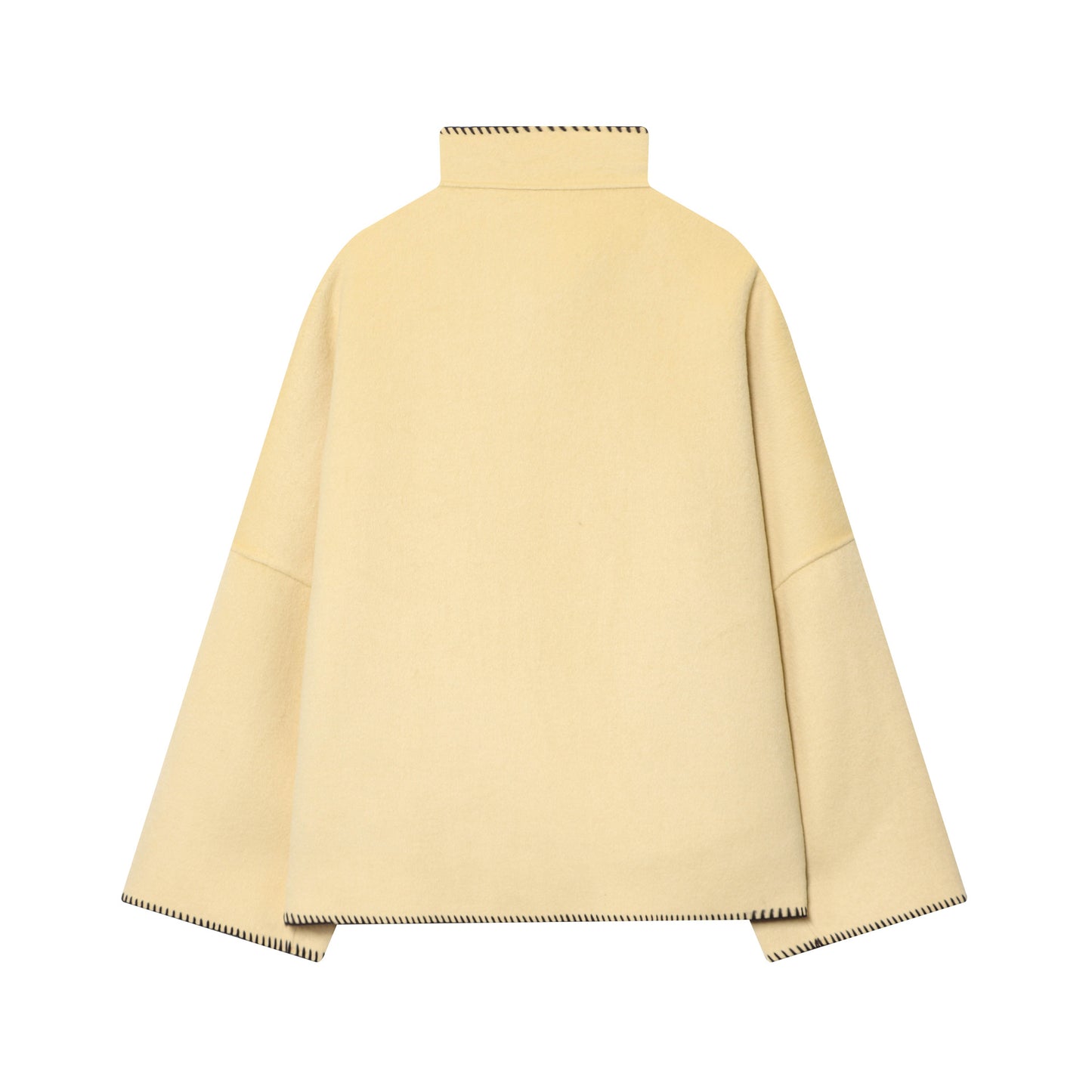 Autumn Turtleneck Silk Loose Stylish Long Jackets
