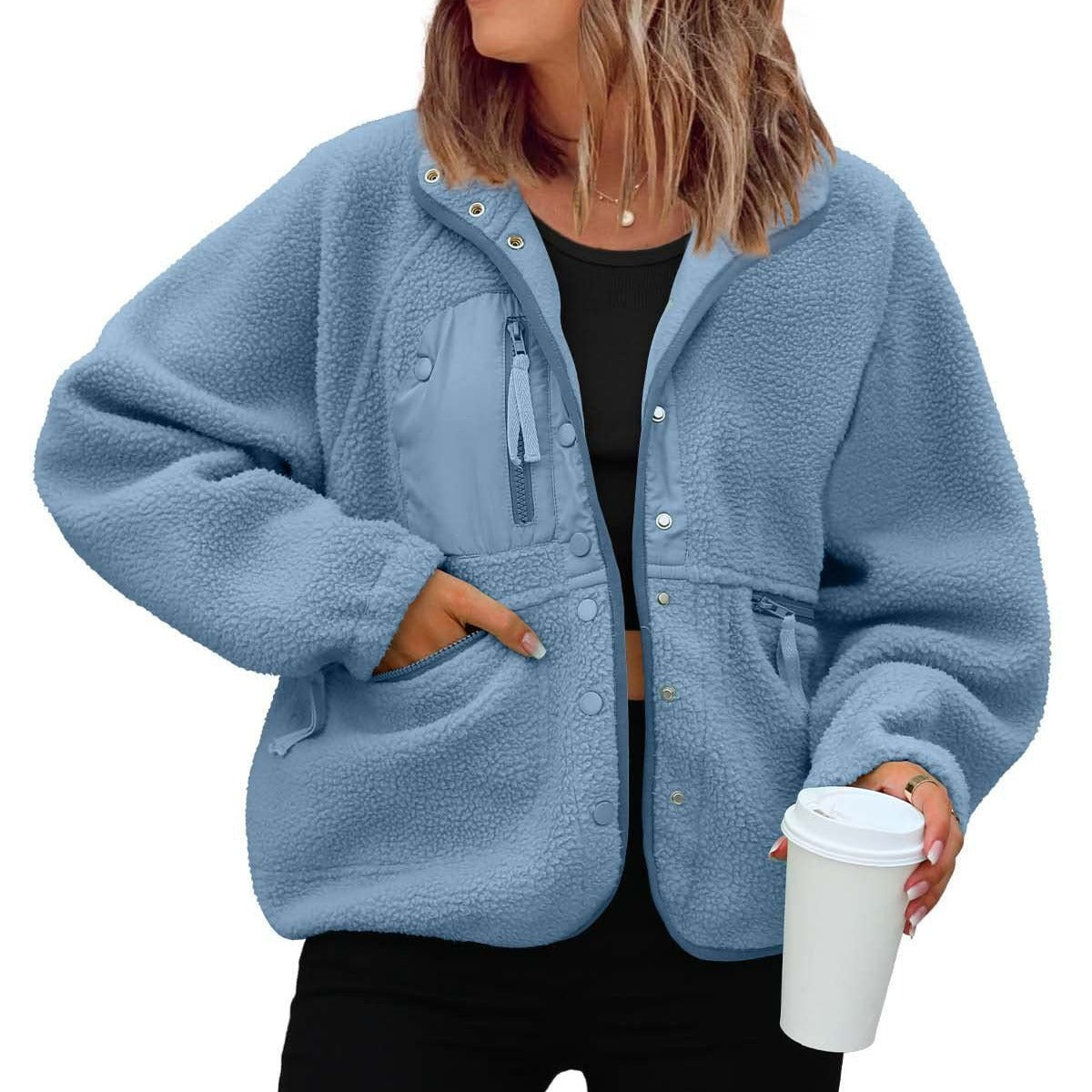 Women's Graceful Polar Fleece Sports Leisure Jackets