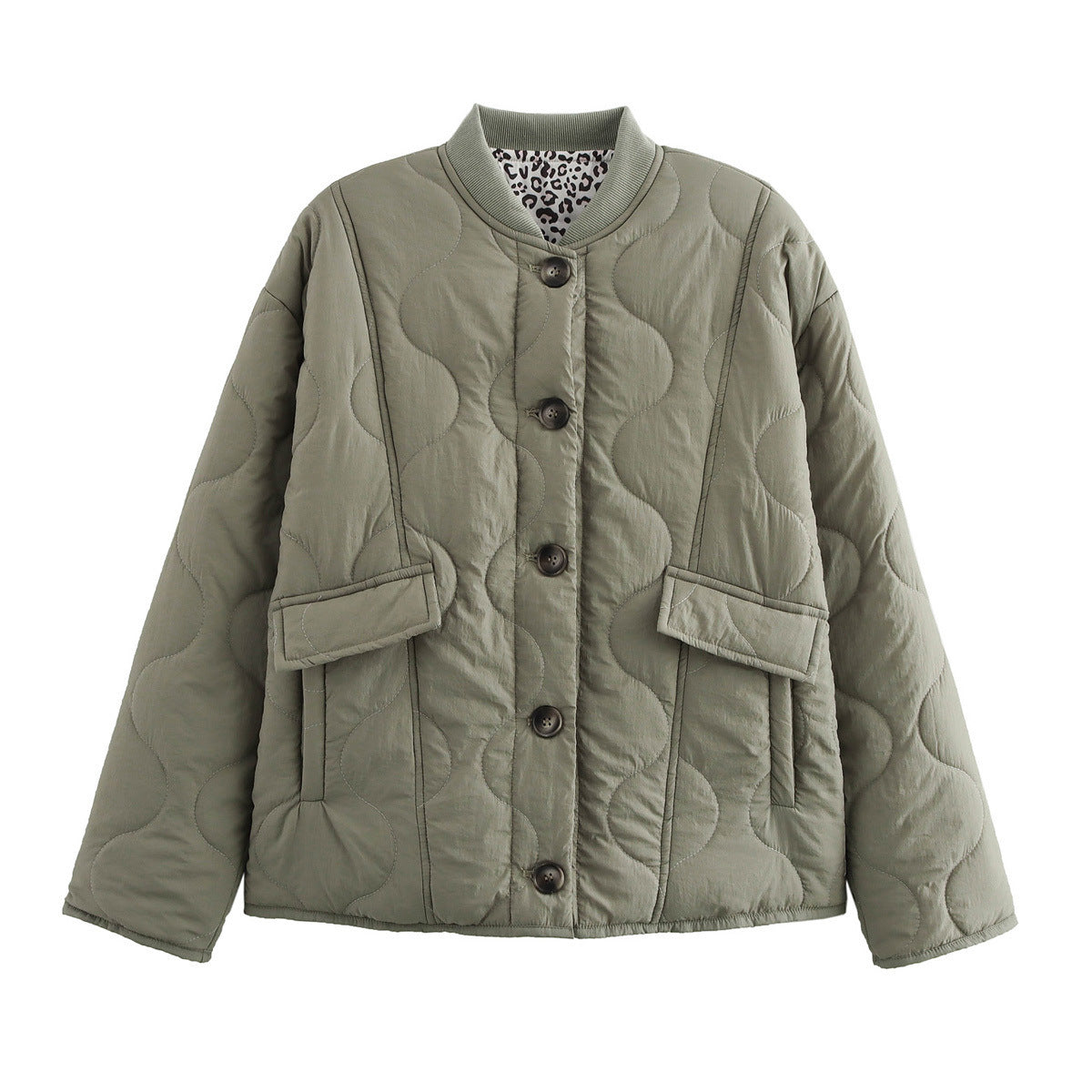 Women's Street Fashion Casual Quilted Cotton Coats