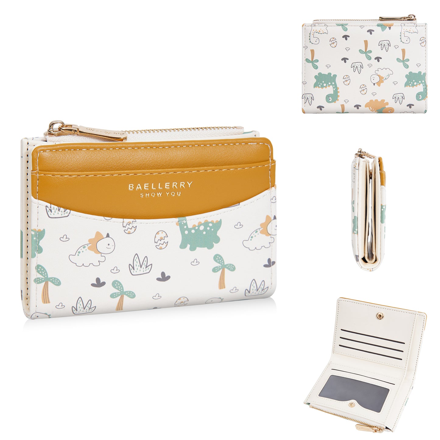 Women's Short Cartoon High-grade Multiple Slots Zipper Ladies Wallets