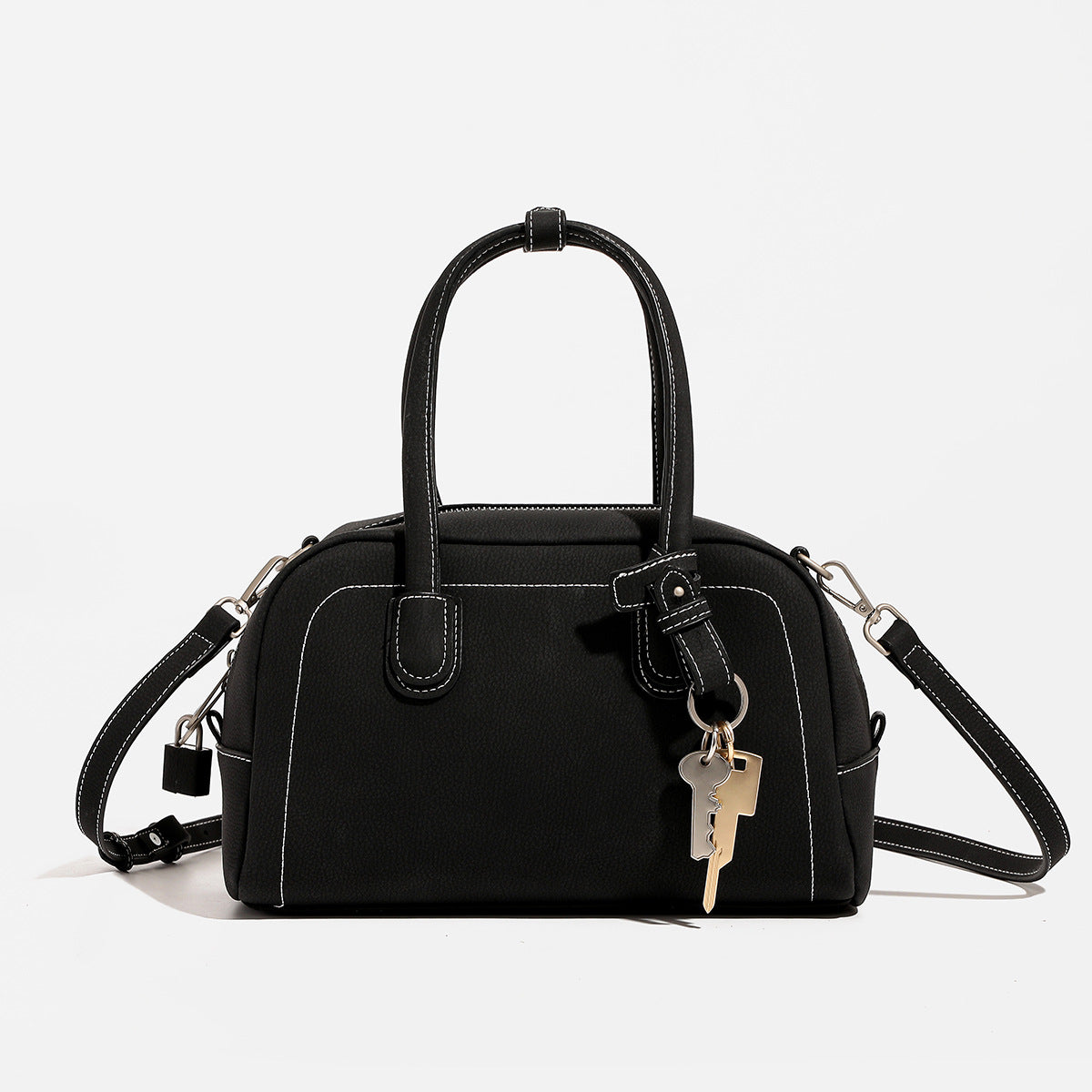 Women's Korean Style Commuter Boston Niche Large Handbags