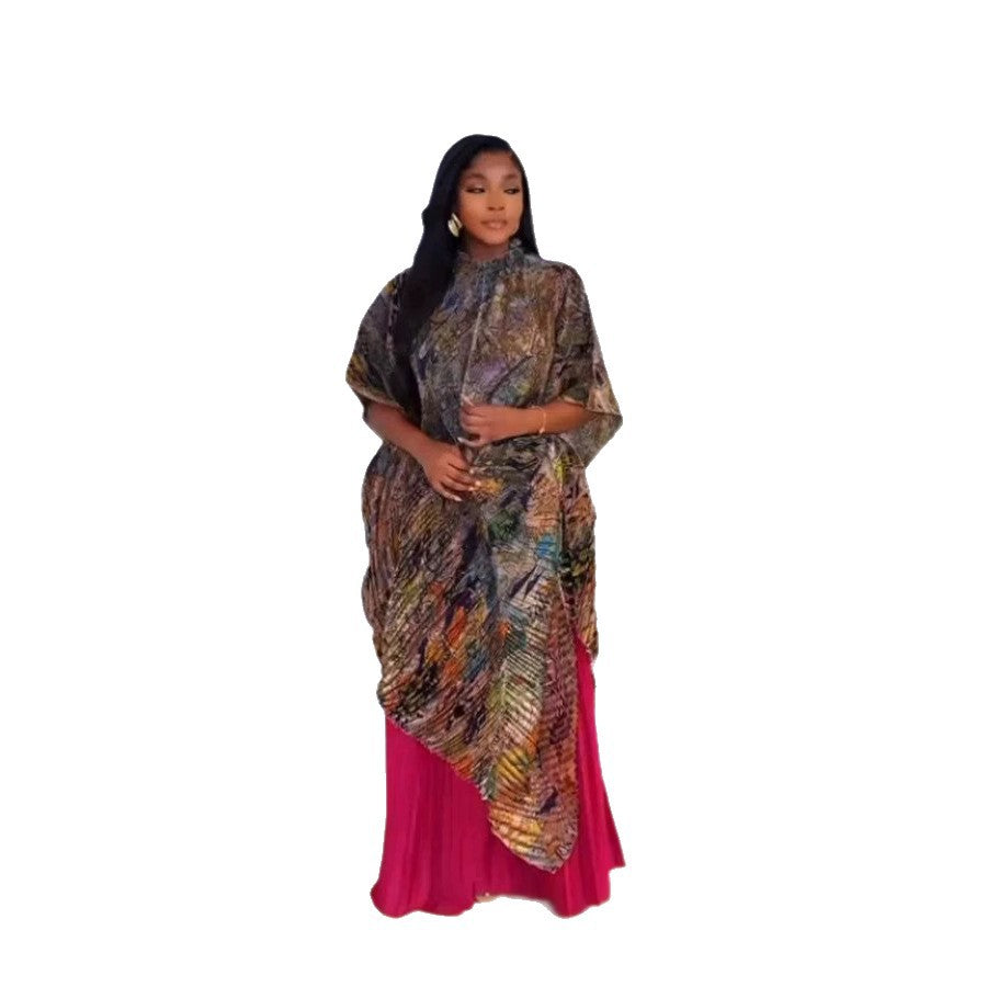 Classic Elegant Pleated Organza Source Stall Suits