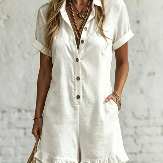 Women's Stand Collar Sleeveless Casual Loose Solid Women's Jumpsuit/clothing
