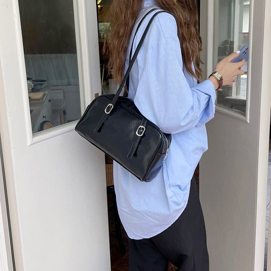 Women's Spring Green Niche Underarm Commute Shoulder Bags