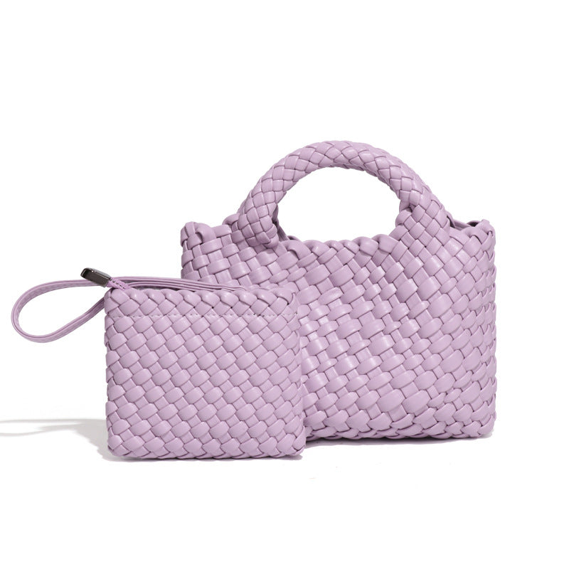 Women's Fresh Hand Woven Solid Color Vegetable Bags