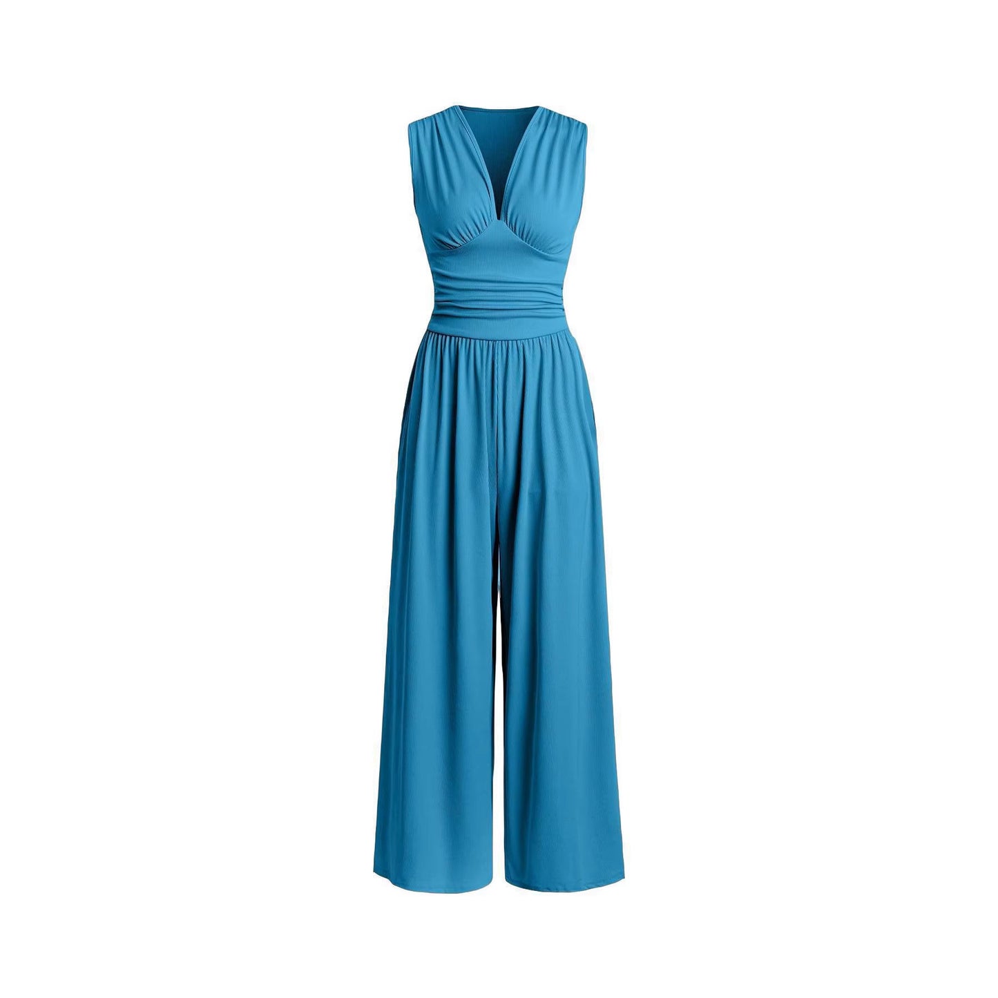 Creative Women's Sleeveless Loose Wide Leg Pants