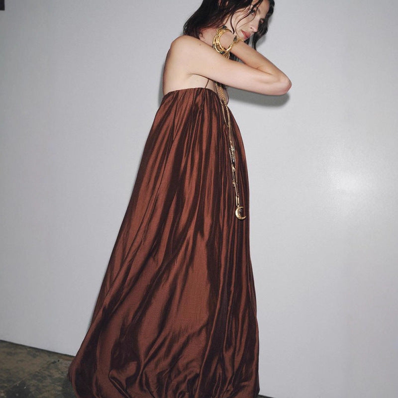 Women's Suspender Fashion Elegance Sleeveless Tube Long Dresses