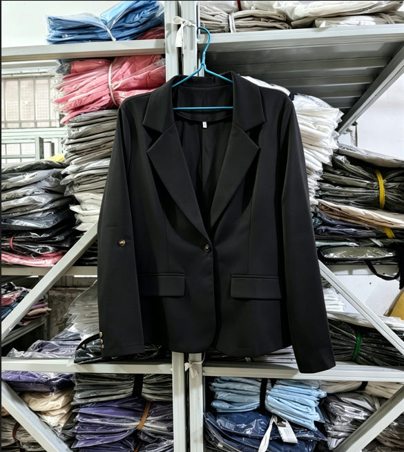 Women's Fashionable Solid Color Long Sleeve Suits
