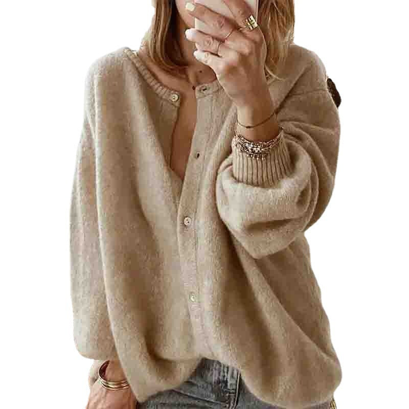 Women's Long Sleeve Knitted Lantern Clothes Knitwear