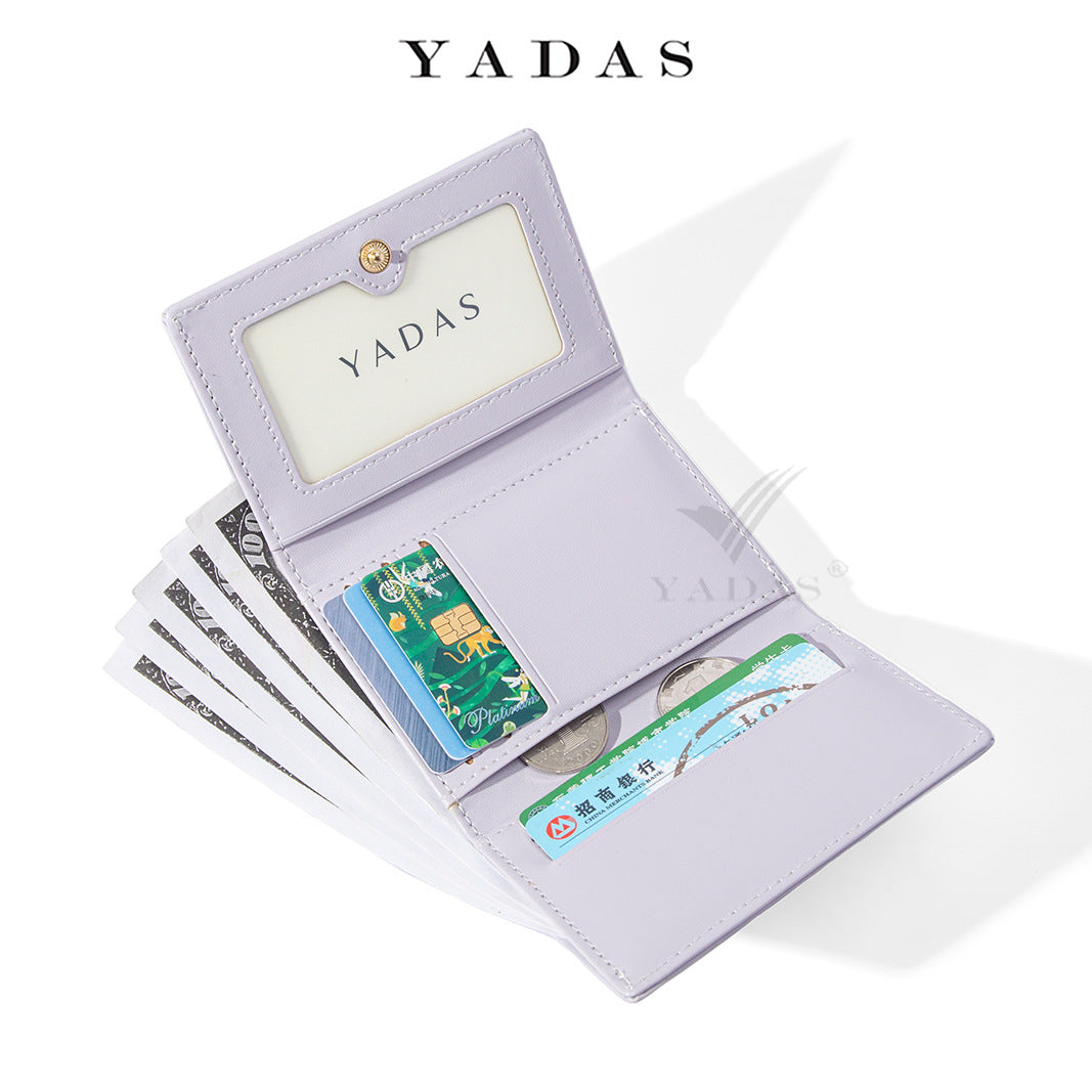 Hardware Cute Multiple Slots Short Three Ladies Wallets