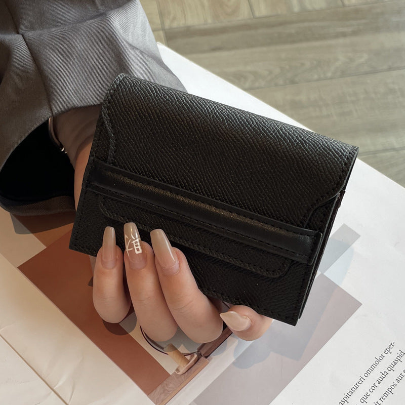 Women's Cowhide Large Capacity Multiple Slots Solid Card Holder