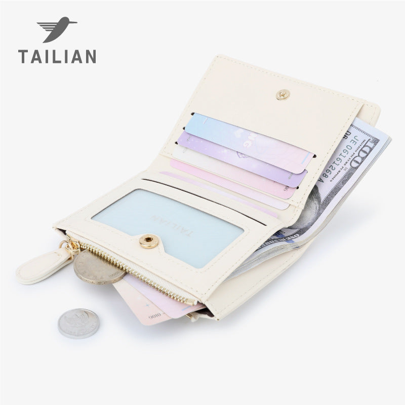 Colorful World Light Color High Texture Ladies Wallets