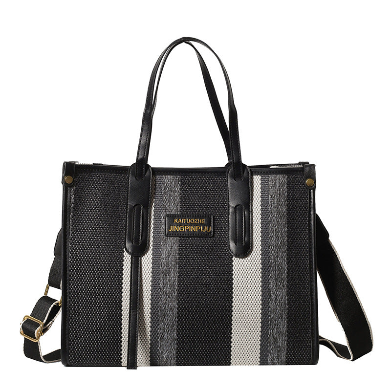 Women's Canvas Large Capacity Fashion High Sense Shoulder Bags