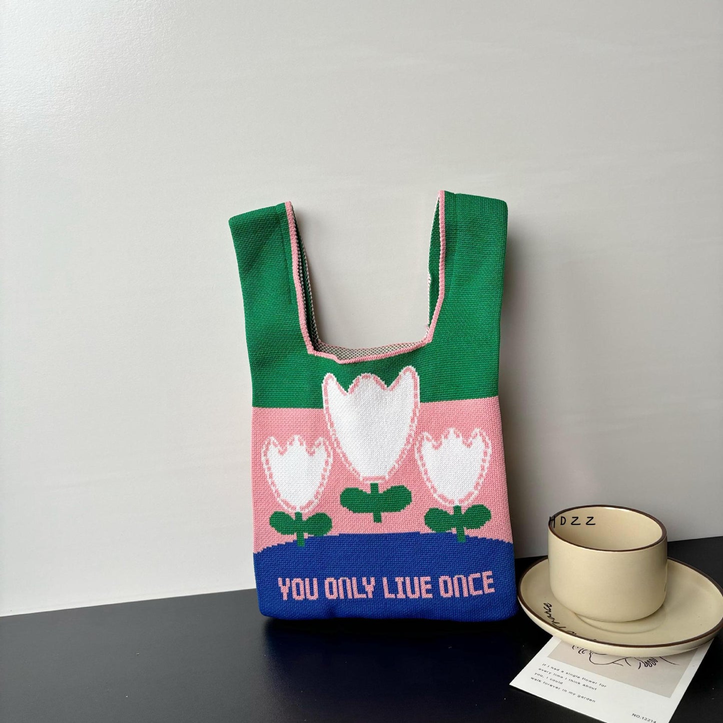 Cartoon Wrist Large Capacity Minority Hand Handbags