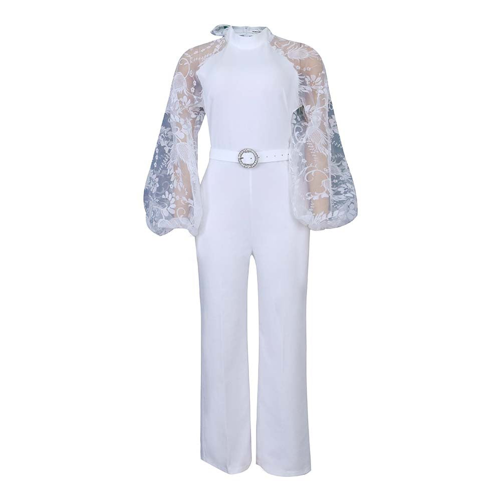 Women's Gauze Lantern Sleeve Slim African Pants