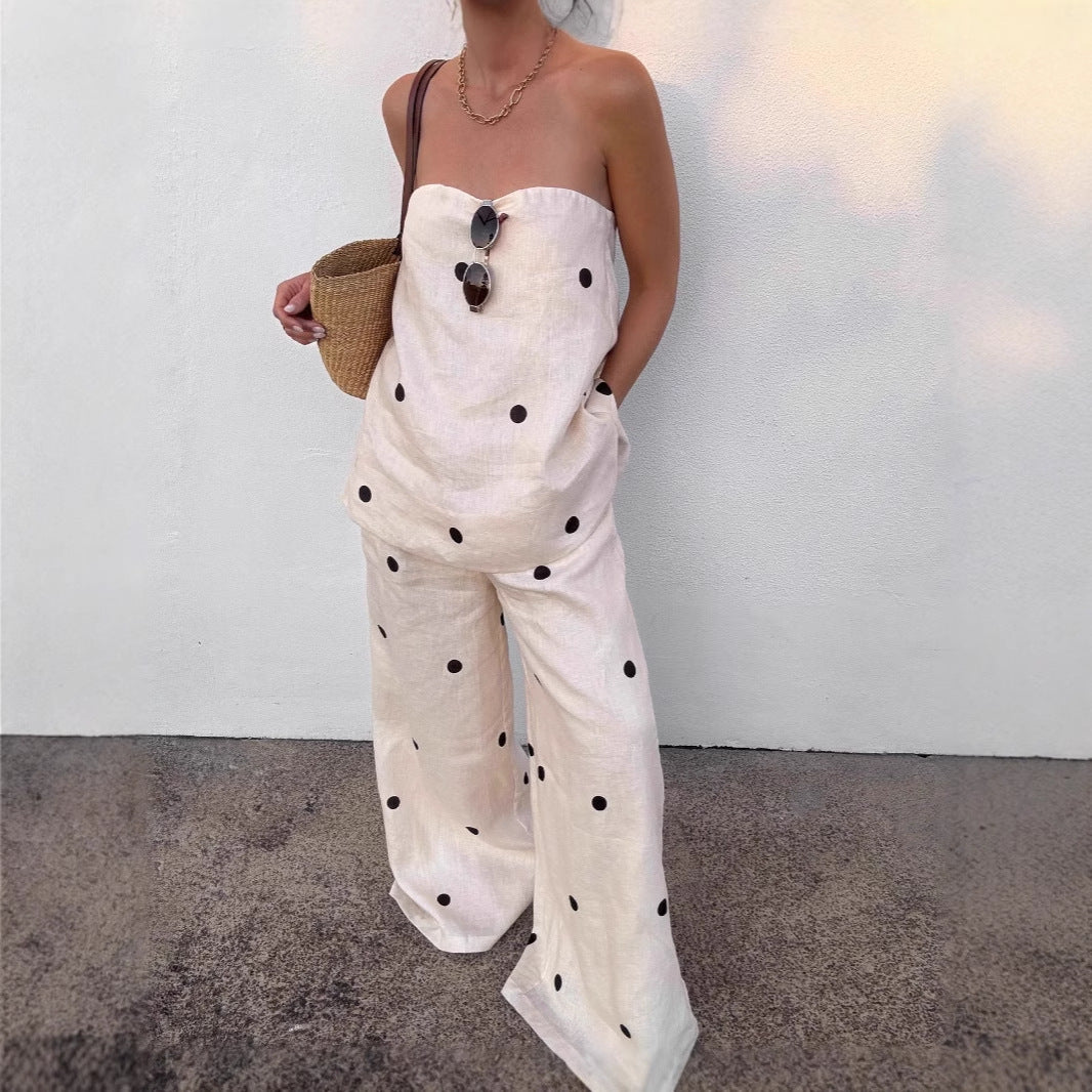 Women's Tube Fashion Casual Polka Dot For Suits