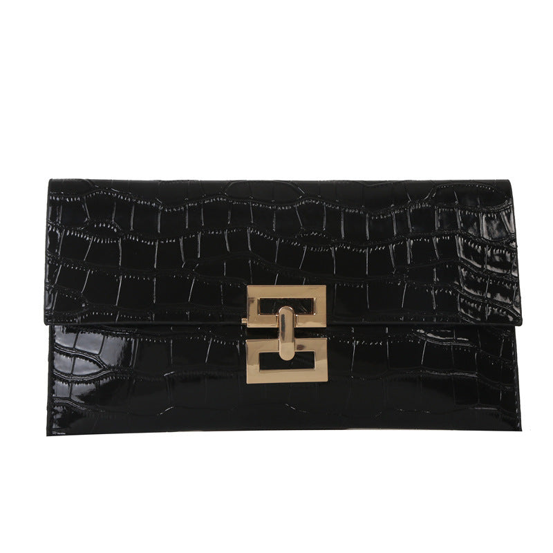 Fashionable Texture Clutch Stone Pattern Design Personalized Mobile Handbags