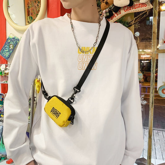Fashion Earphone Niche Street Mini Decorative Men's Messenger Bags