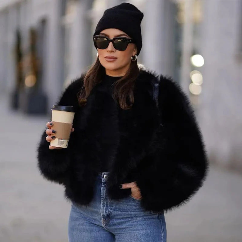 Women's Fur Casual Street Style Fox Coats