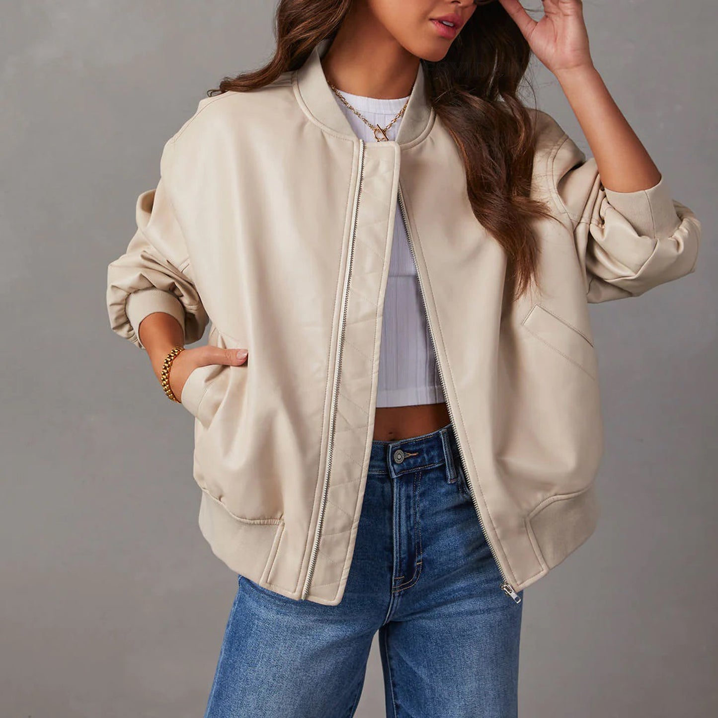 Charming Leather Street Style Motorcycle Cool Jackets