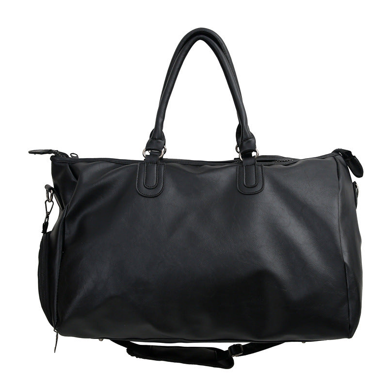 Retro Leather Neutral Waterproof Large Capacity Travel Bags