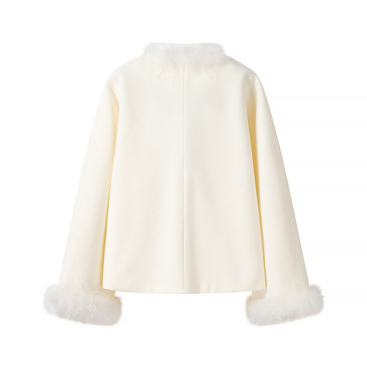 Spring French Style Classic Gold Long Sleeve Coats