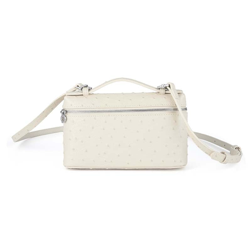 Women's Grain Cowhide Lunch Box High-grade Portable Small Square Bags