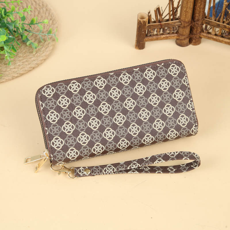 Long Large Capacity Double Zip Clutch Ladies Wallets