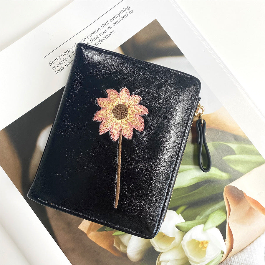 Women's Retro Fashion High-grade Short Multifunctional Ladies Wallets