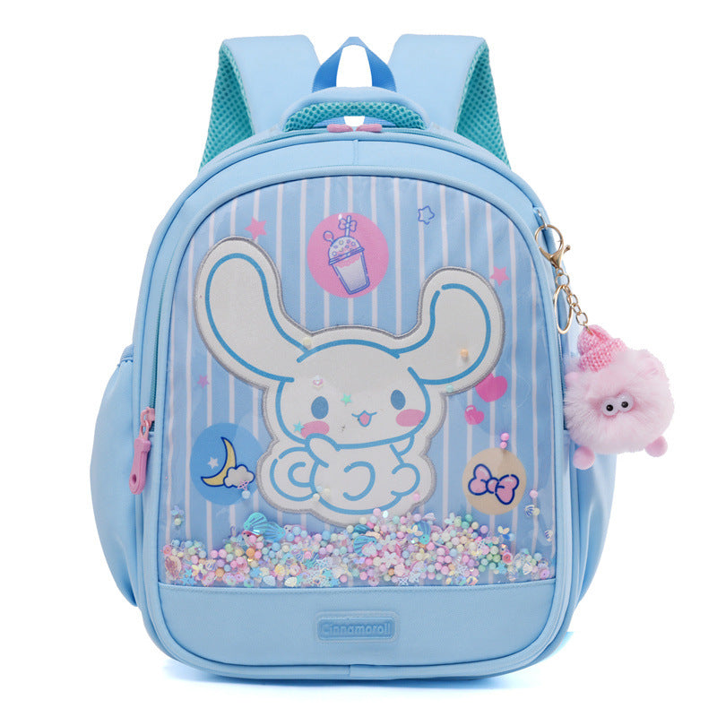 Women's & Children's & Cute Cartoon Lightweight Sequined Quicksand Kindergarten School Bags