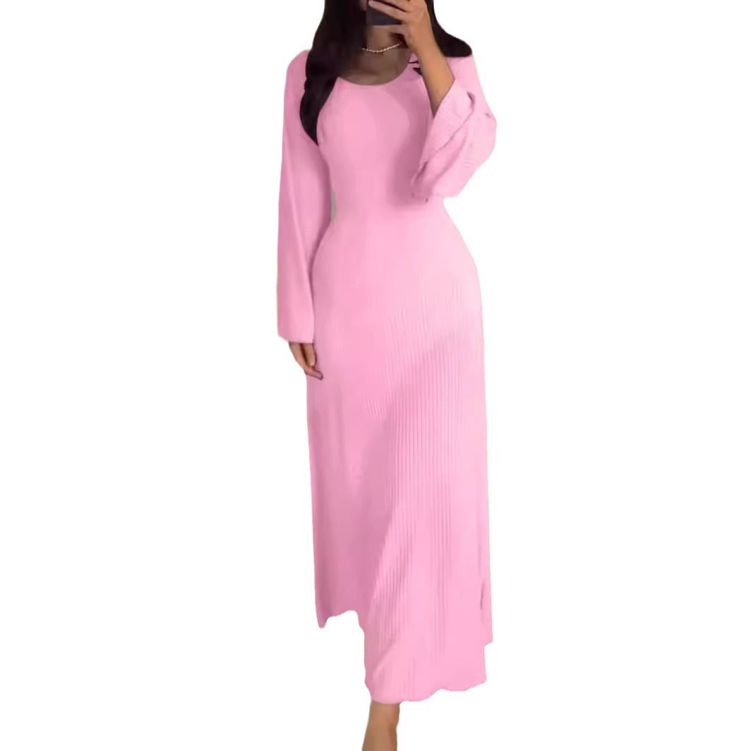 Women's Long Sleeve Loose Leisure Professional Dress