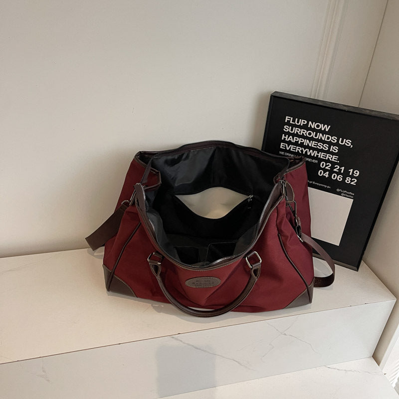 Women's Large Capacity Trip Portable Texture Dry Travel Bags