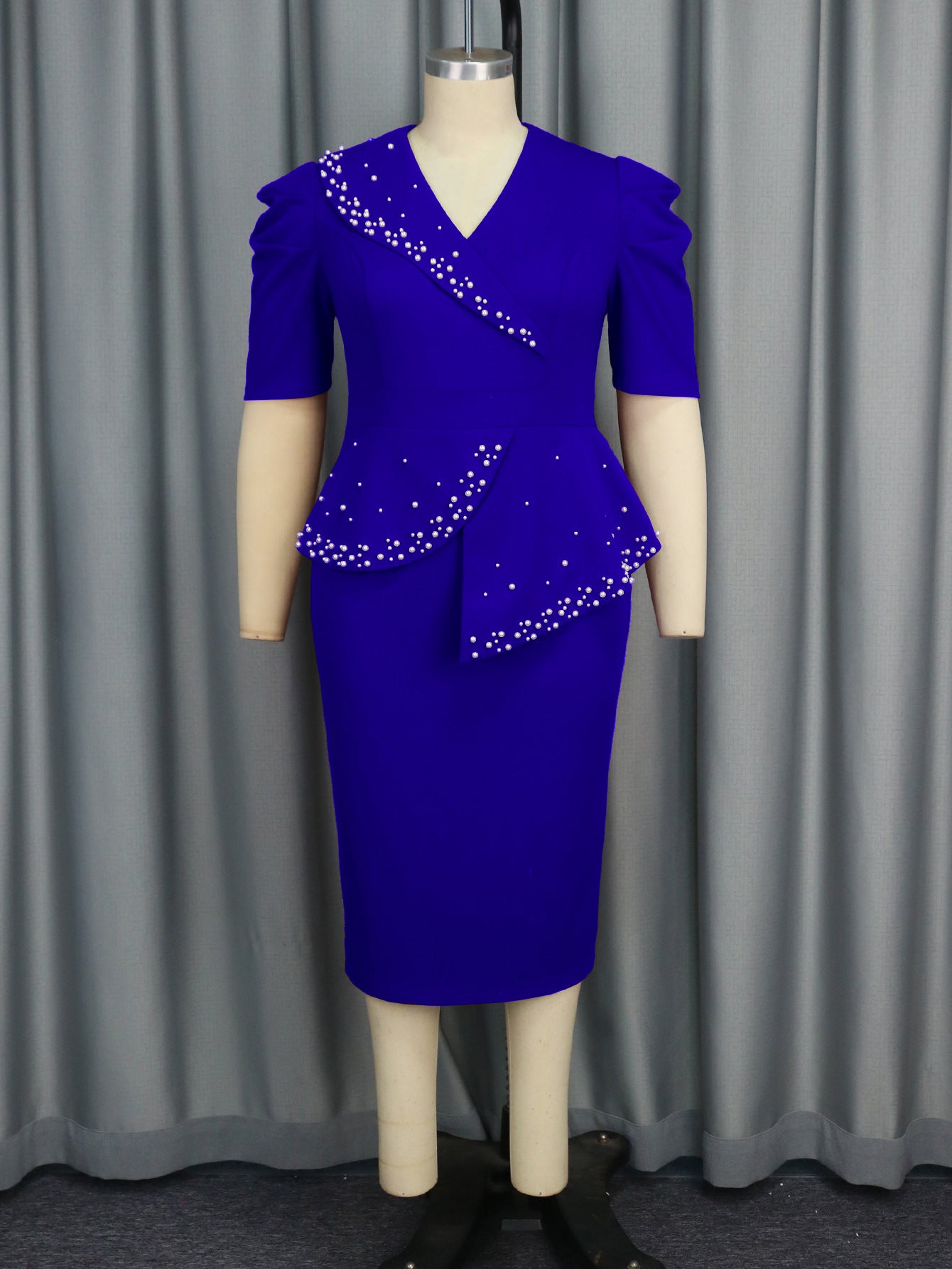 Women's Glamorous Large Ruffled Slimming Dress Dresses