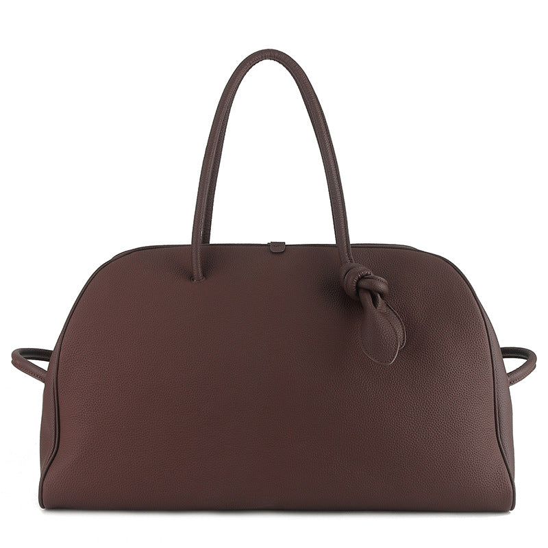 Litchi Pattern Cowhide Bowling Underarm Carrying Armpit Bags