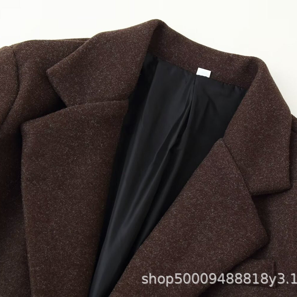 Women's Street Fashion Slim Fit Long Overcoat Coats