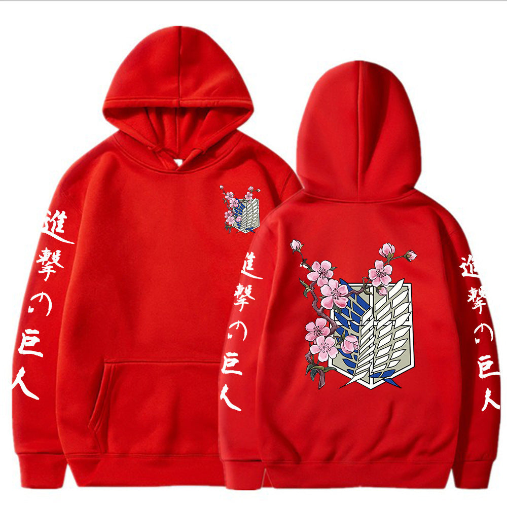 Hood Korean Style Loose Large Hoody Attack On Titan Hoodie Women's Sweater, Sweater
