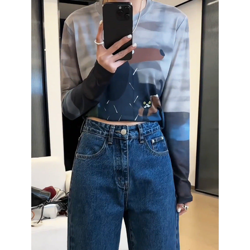 Women's Mesh Long-sleeved For Summer Unique Super Nice Tops