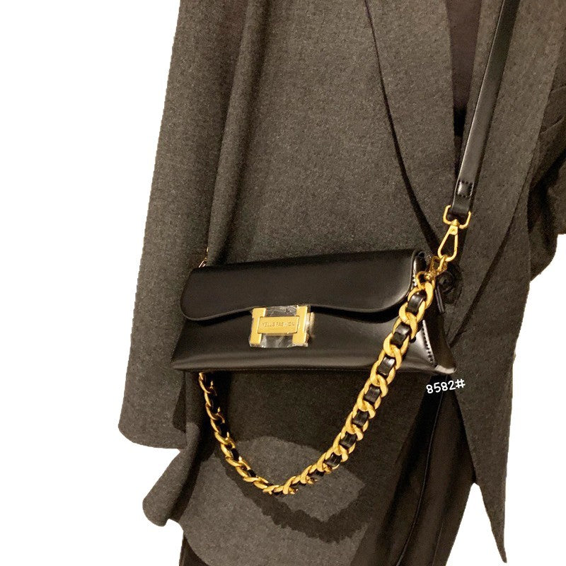 Women's Retro Chain Underarm High Sense Commute Armpit Bags