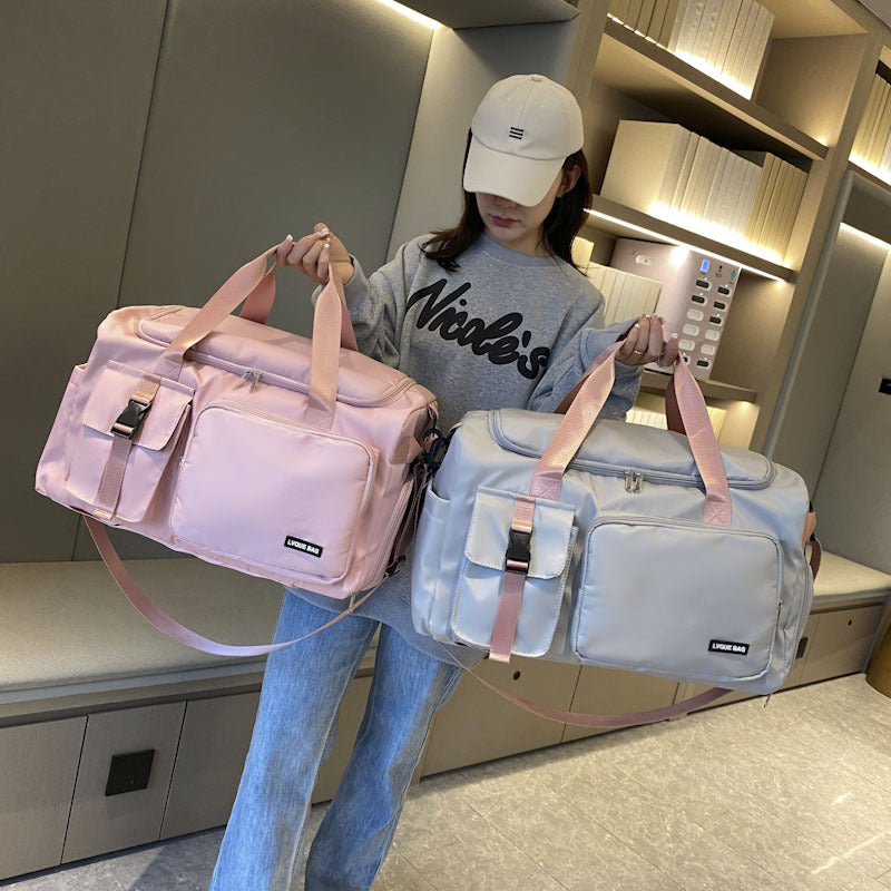 Women's Large Capacity Training Fitness Portable Short Travel Bags